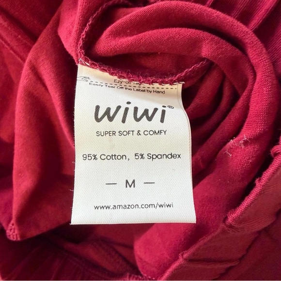 Wiwi Loungewear Pajama Set Women Medium Soft Comfy Casual Relaxation Lightweight - Picture 9 of 13